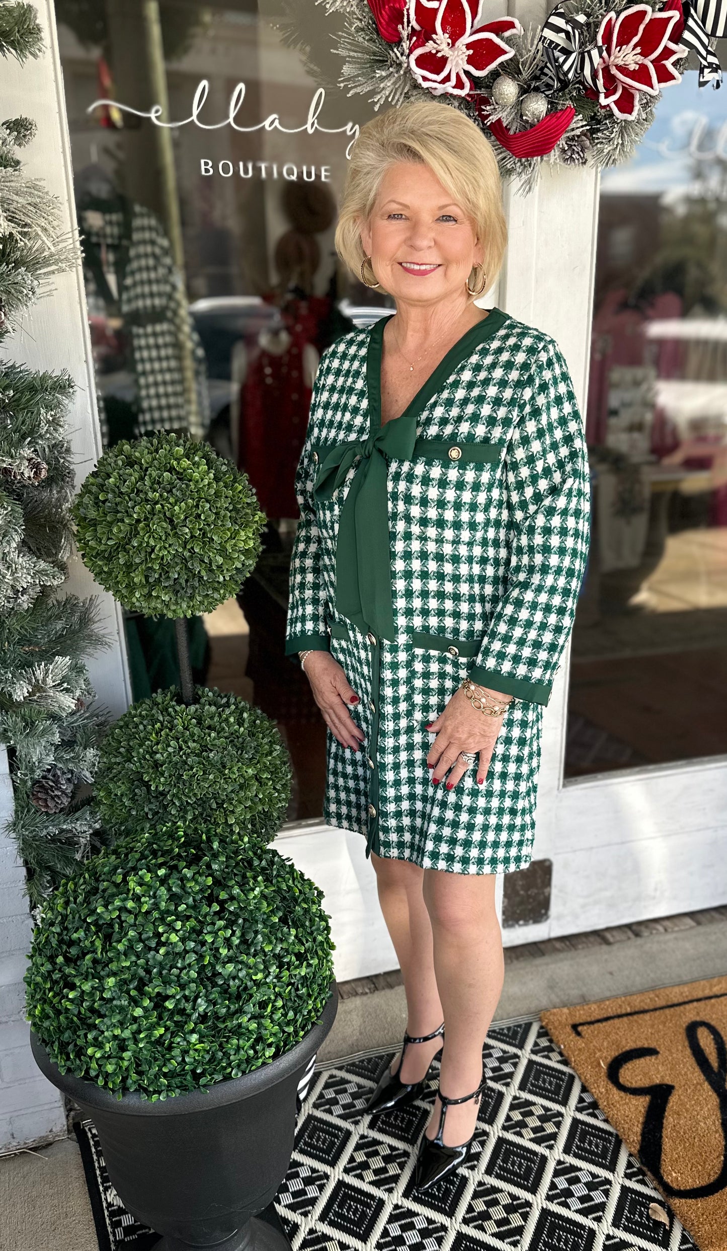 Green Plaid Dress